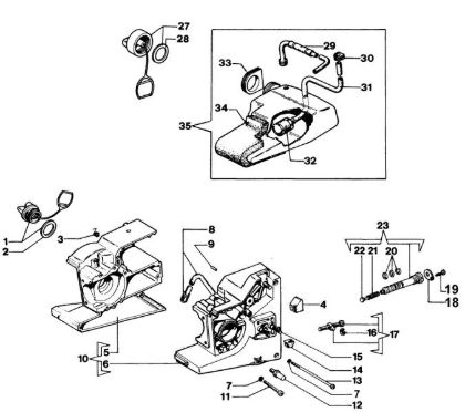 Crankcase 935 X Chainsaw