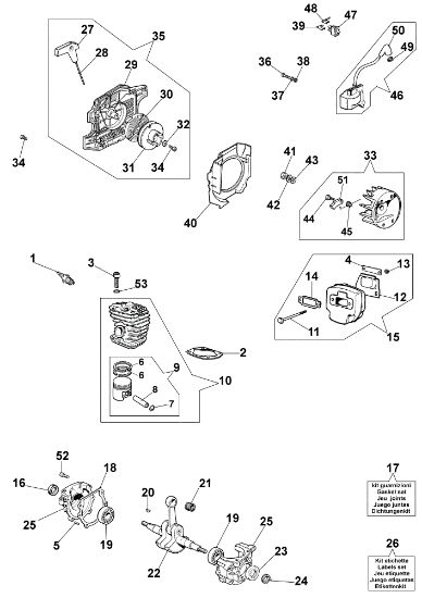 Engine 938 Chainsaw