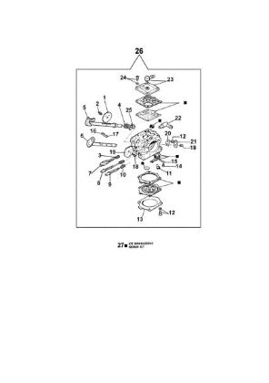 Carburetor WJ-72A 970 Chainsaw