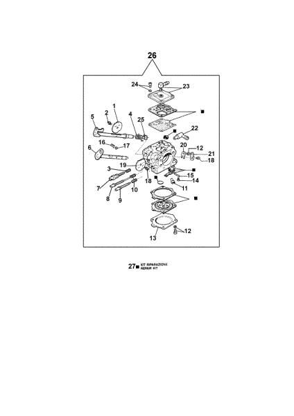 Carburetor WJ-72A 970 Chainsaw