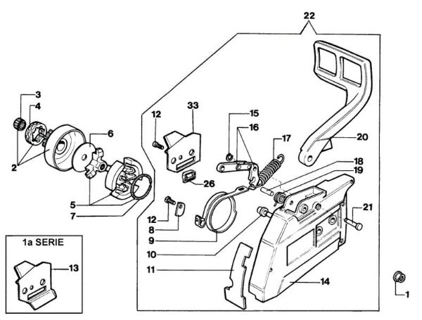 Clutch assy 980 Chainsaw