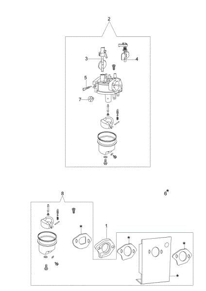 Carburetor G 48 PK (K40) Lawnmower