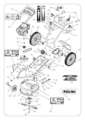 Complete illustrated parts list WB 51 B6 Bush hog mower