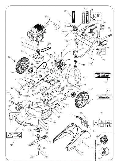 Complete illustrated parts list (until 2011) WB 51 VB6 Bush hog mower