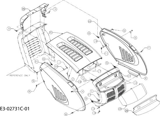 Body POLO 97/13,5 T France Cat.2008 Garden tractor (only for the French market)