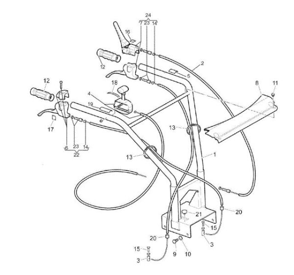 Control box (Handle-bar) CR 340 Transporter