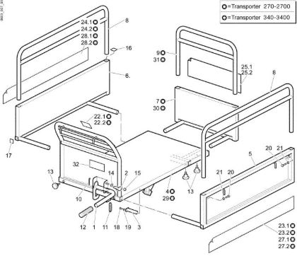 Tail lift CR 340 Transporter