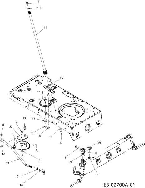 Front axle (1/2) POLO 97/13,5 T Cat.2008 Garden tractor