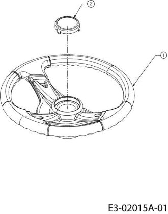Steering wheel POLO 97/13,5 T Cat.2008 Garden tractor