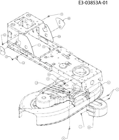 Frame hydro POLO 108/17 H Cat.2008 Garden tractor