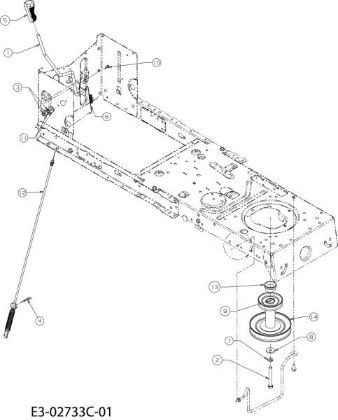 Levers POLO 108/15,5 H France Cat.2008 Garden tractor (only for the French market)
