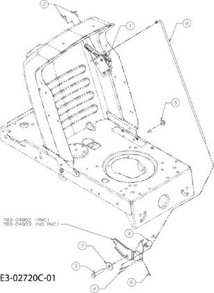 Pedals POLO 108/20 H France Cat.2008 Garden tractor