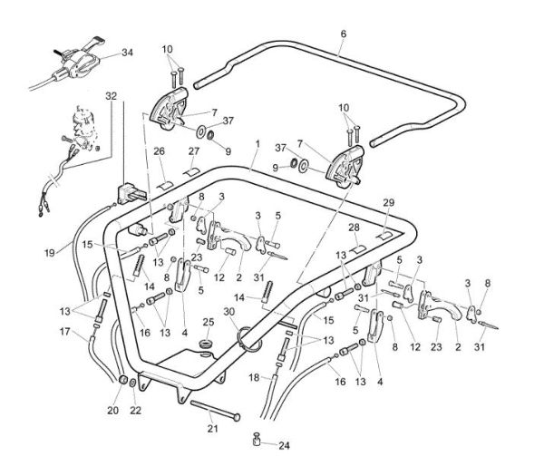 Control box (Handle-bar) CR 450 (Fino/Until 2013) Transporter