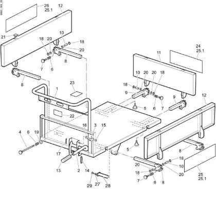 Tail lift (tilting) CR 560 (Fino/Until 2013) Transporter