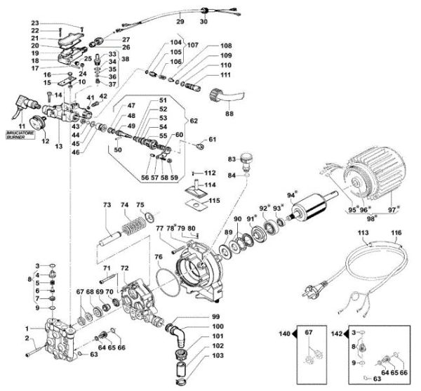 Water pump PW 300 HC High-pressure washer