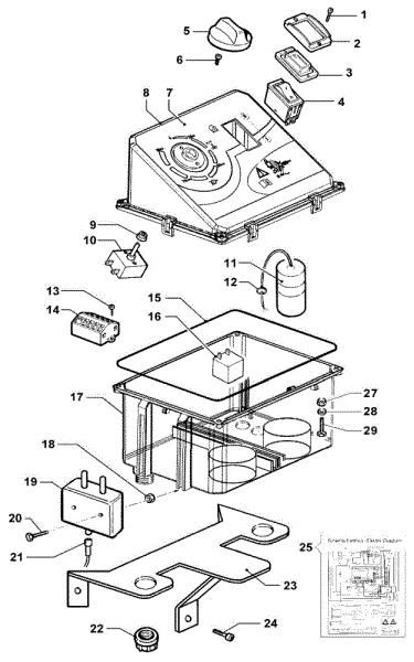 Electric diagram PW 300 HC High-pressure washer