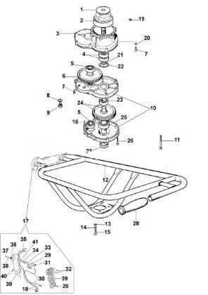 Reduction assy MTL 51 Earth auger