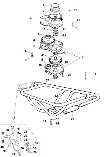 Reduction assy MTL 51 Earth auger