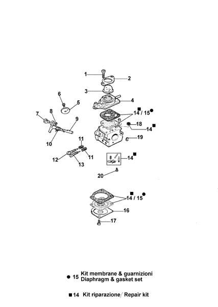 Carburetor C1Q-E6 MTL 51 Earth auger