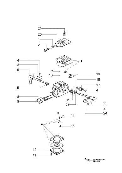Carburetor WT-726C GS 260 Chainsaw