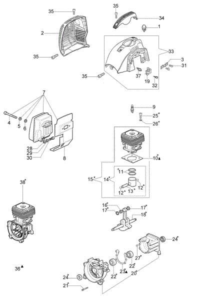 Engine BC 380 T Brushcutter