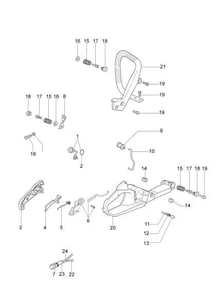 Tank and handle GS 410 C (Euro 2) Chainsaw