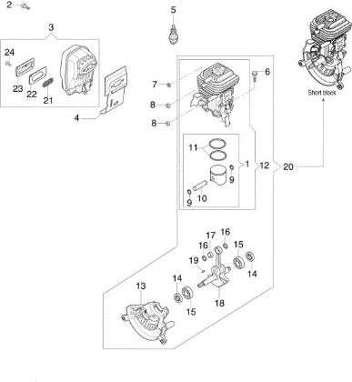 Engine BV 270 Blower