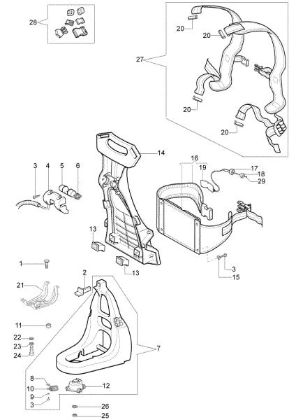 Frame BCF 420 (Euro1 / Euro2) Brushcutter