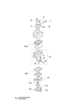 Carburetor WYL-245 OS 255 Olive harvester