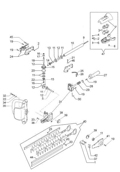  Hedgetrimmer short tube