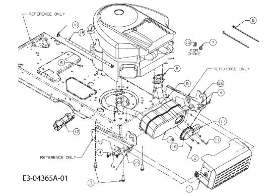 Engine TORNADO 108/20 H Garden tractor