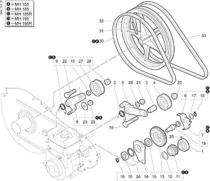 Gears MH 165 Rotary tiller