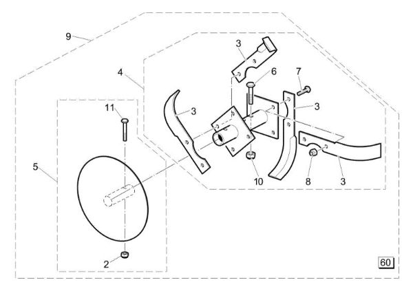 Tiller MH 165 Rotary tiller