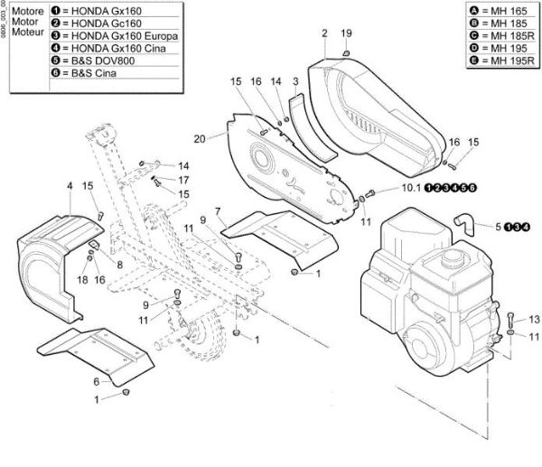 Hoods MH 195 Rotary tiller
