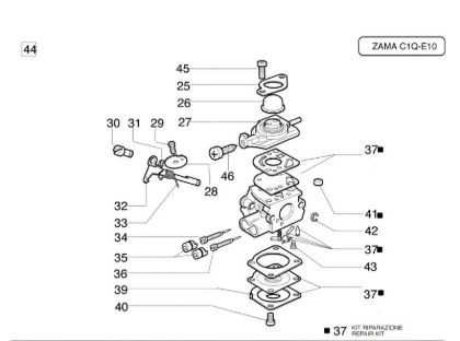 Carburetor C1Q-E10 435 BP Brushcutter