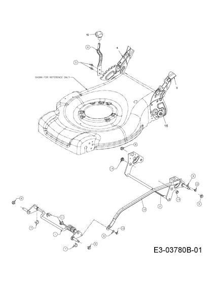 Cutting height system G 55 VBX 4 in 1 Lawnmower