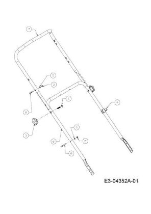 Handlebar G 55 VBX 4 in 1 Lawnmower