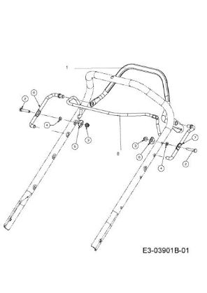 Control lever G 55 VBX 4 in 1 Lawnmower