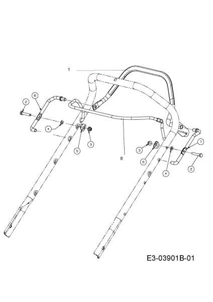 Control lever G 55 VBX 4 in 1 Lawnmower