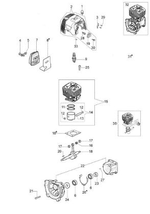 Engine PP 270 Pole pruner