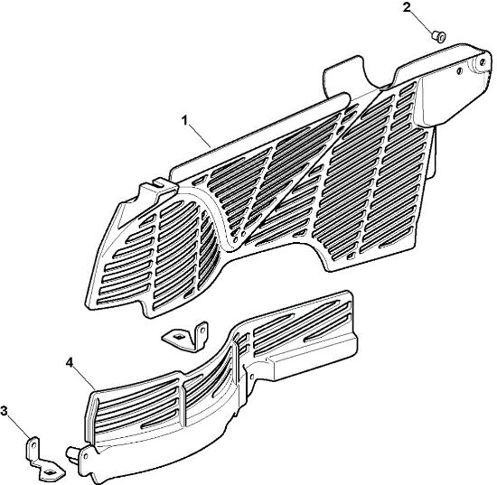 Belt guard (Only for French market) OM 63C/6,5V Cat.2009 Garden tractor