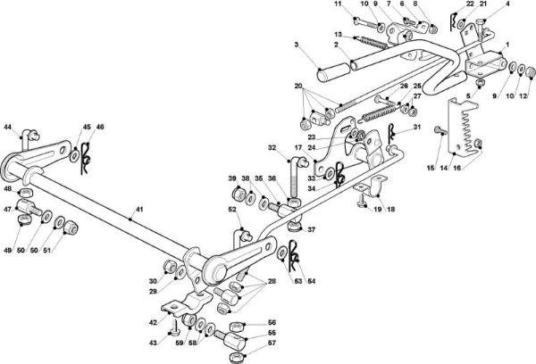 Cutting plate lifting OM 93C/13,5H Cat.2009 Garden tractor