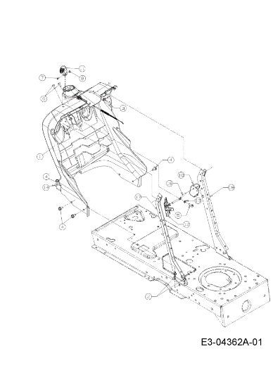 Dashboard KROSSER PLUS 105/17,5 H Garden tractor