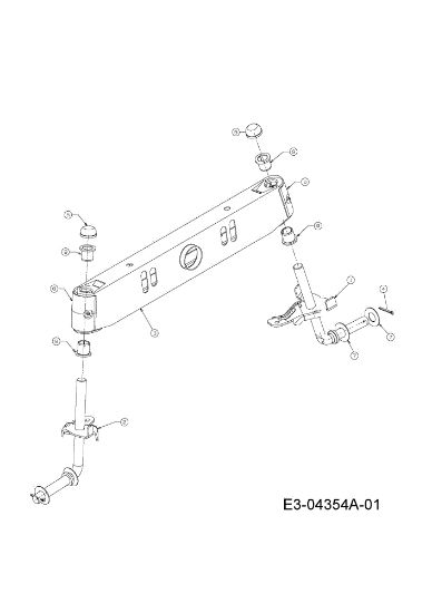Front axle KROSSER PLUS 105/22 H Garden tractor