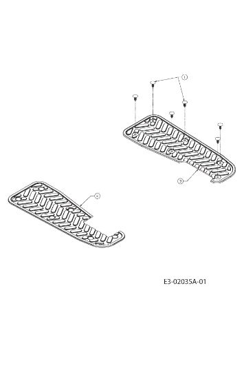 Foot pads KROSSER PLUS 105/22 H Garden tractor