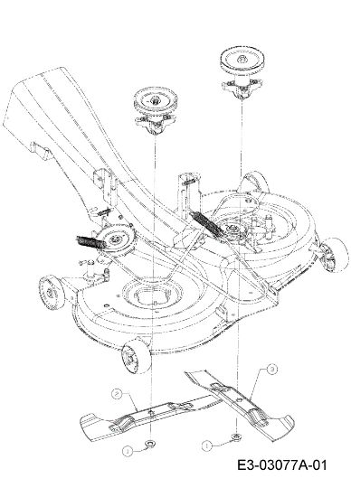 Blades support KROSSER PLUS 105/22 H Garden tractor