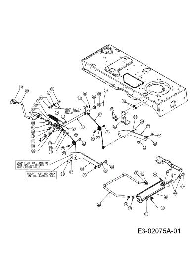 Cutting plate lifting KROSSER PLUS 105/22 H Garden tractor