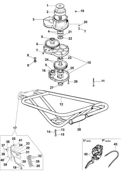 Reduction assy MTL 40 Earth auger