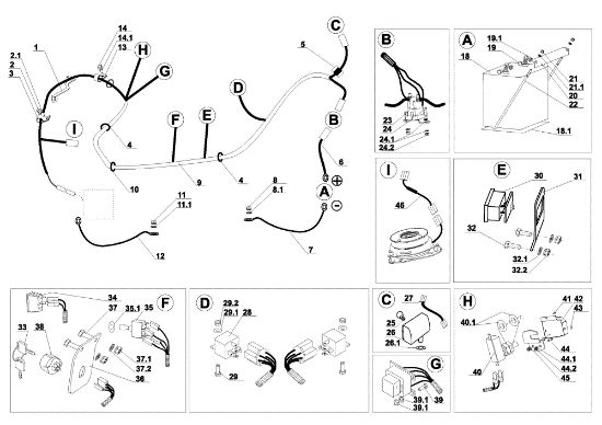 Electrical parts APACHE 92 Cat.2009 Garden tractor