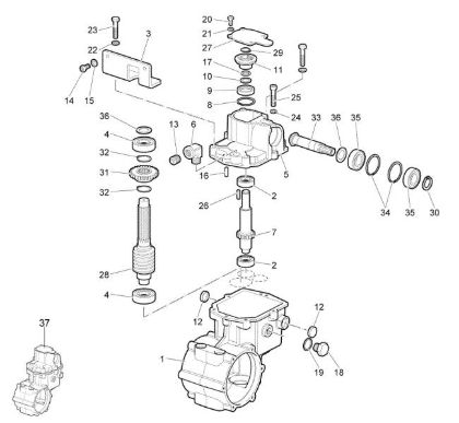 Speed gears of the change (1/2) WB 55 H 6,5 Flail mowers